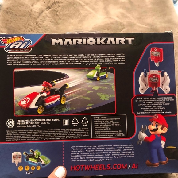 Hot Wheels AI MarioKart Mario Smart Car Body & Cartridge Kit NEW SEALED - Picture 2 of 4
